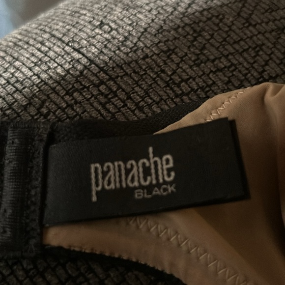 PANACHE Black Women's Aria Plunge Bra Black/Nude - Picture 3 of 6